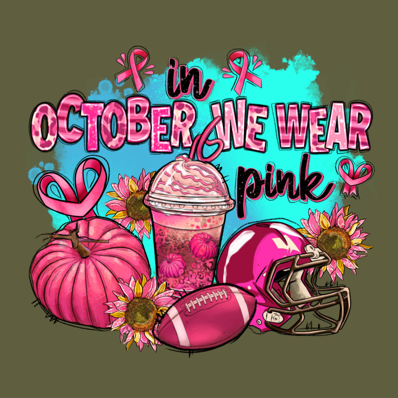 In October We Wear Pink American Football Vintage Tee by AdoDesignShop | Teevron