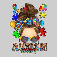 Messy Bun Autism Mom Premium Tee | Teevron