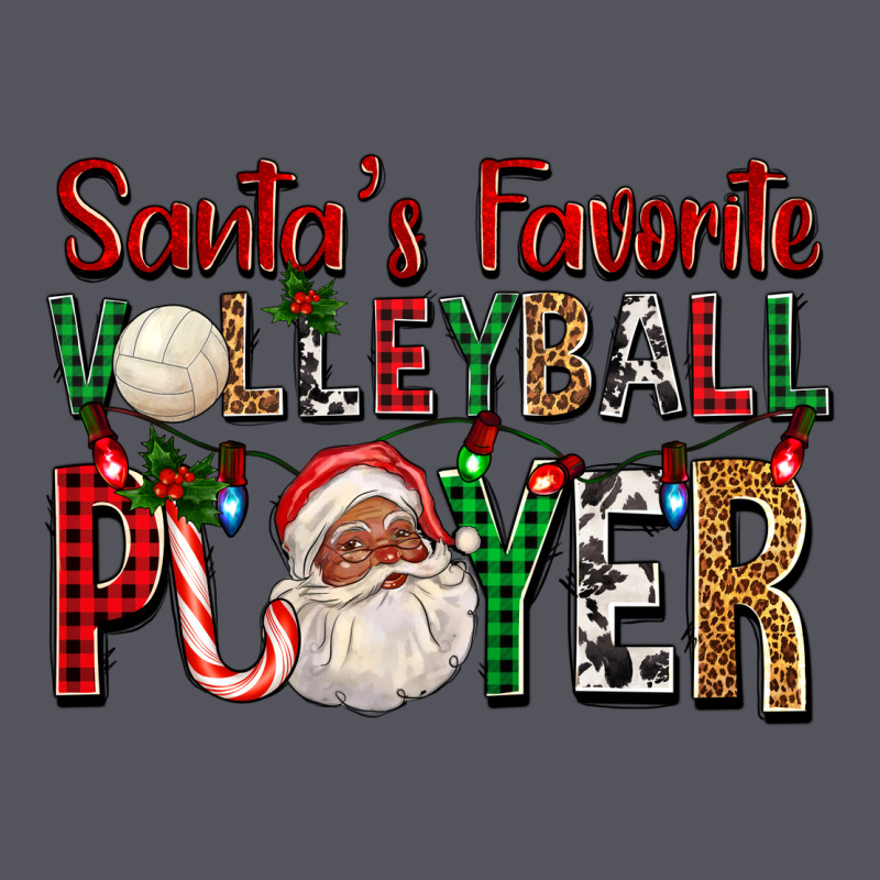 Afro Santa's Favorite Volleyball Player For Christ Vintage Hoodie by FaDigitalArtStudio | Teevron