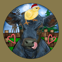 Black Angus Cattle With Santa Chick Christmas Premium Hoodie | Teevron