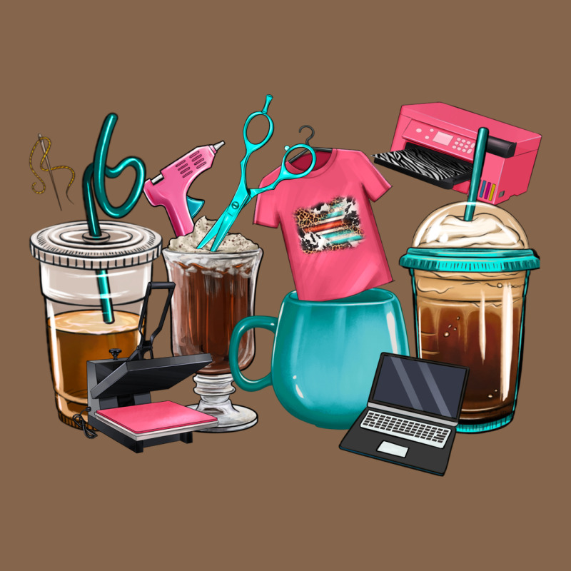 Crafting Coffee Cups Premium Tee by RanaPortraitStore | Teevron