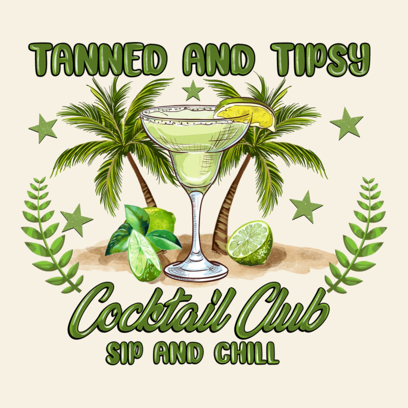 Tanned And Tipsy Cocktail Club Sip And Chill Vintage Tee by JahusDesignShop | Teevron