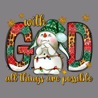 With God All Things Are Possible With Snowman Heavyweight Hoodie | Teevron