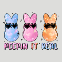 Peepin It Real Easter Glitter Zipper Hoodie | Teevron