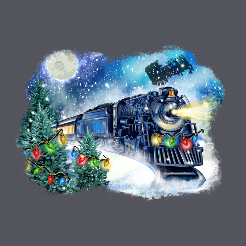 Polar Express Winter Vintage Hoodie by FaDigitalArtStudio | Teevron