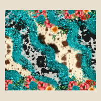 Turquoise Glitter Cowhide Urban Heavy Tee | Teevron