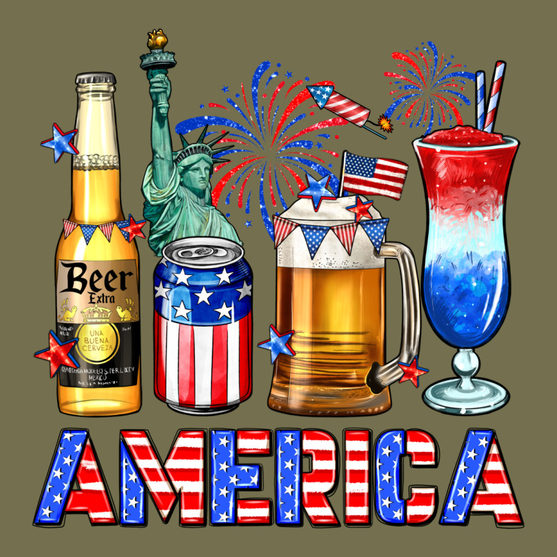 4th Of July American Drinks America Vintage Hoodie by Neo Western | Teevron