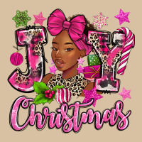 Pink Christmas Joy Black Woman Heavyweight Hoodie | Teevron