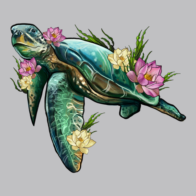 Sea Turtle With Lotus Classic Tee by Artiststas | Teevron