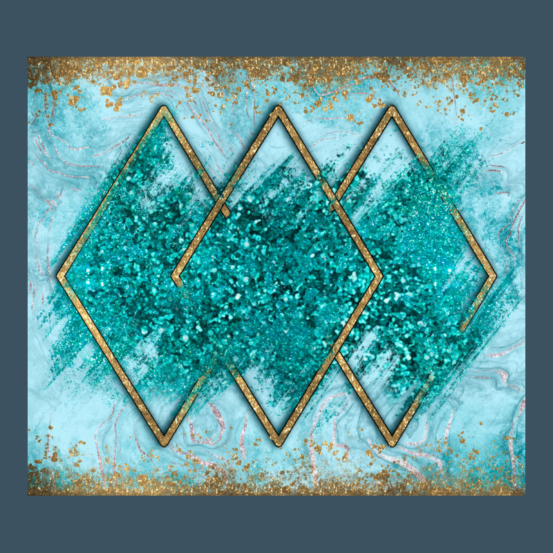 Turquoise Glitter Urban Heavy Tee by JahusDesignShop | Teevron