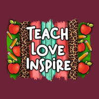 Teach Love Inspire Brushstroke With  And Pen Leopard Long Sleeve Tee | Teevron