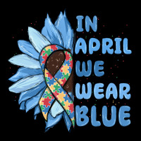 In April We Wear Blue Zipper Hoodie | Teevron