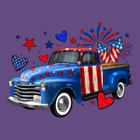 4th Of July American Flag Truck Vintage Hoodie | Teevron