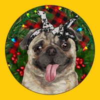 Christmas Pug With Buffalo Plaid Premium Hoodie | Teevron