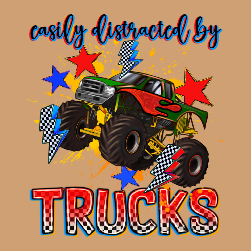 Easily Distracted By Trucks Vintage Tee by AdoDesignShop | Teevron