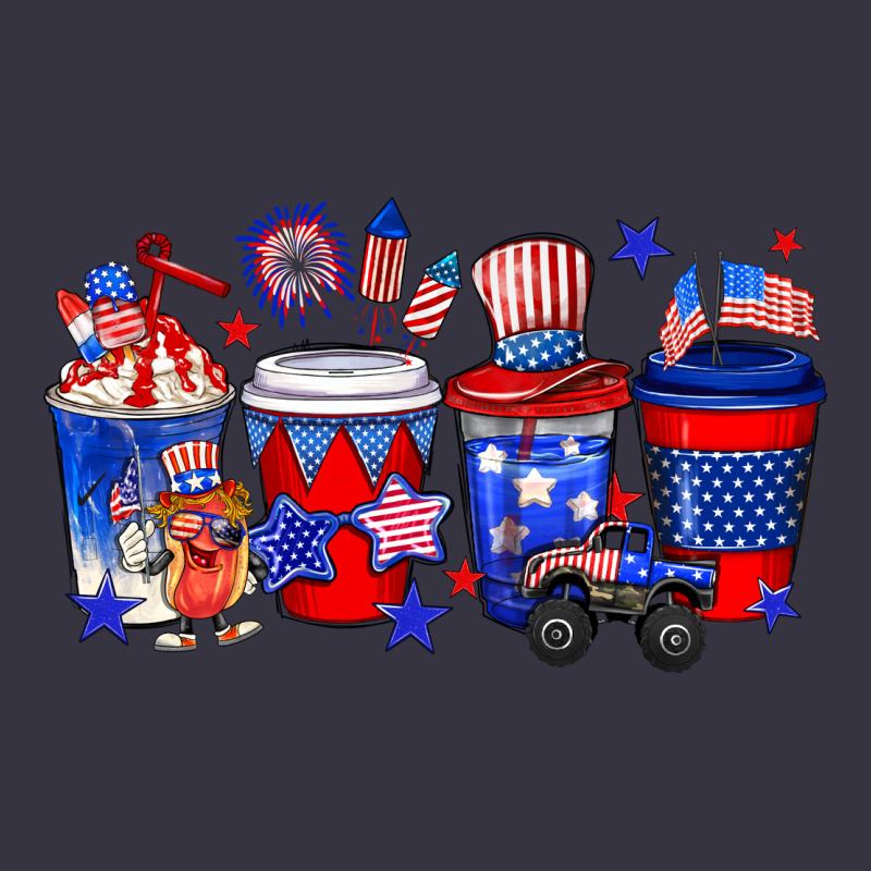 4th Of July Coffee Drinks Vintage Hoodie by Neo Western | Teevron