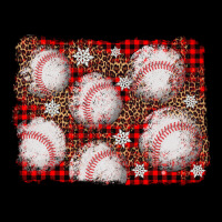 Baseball Christmas Background Ladies Tee | Teevron