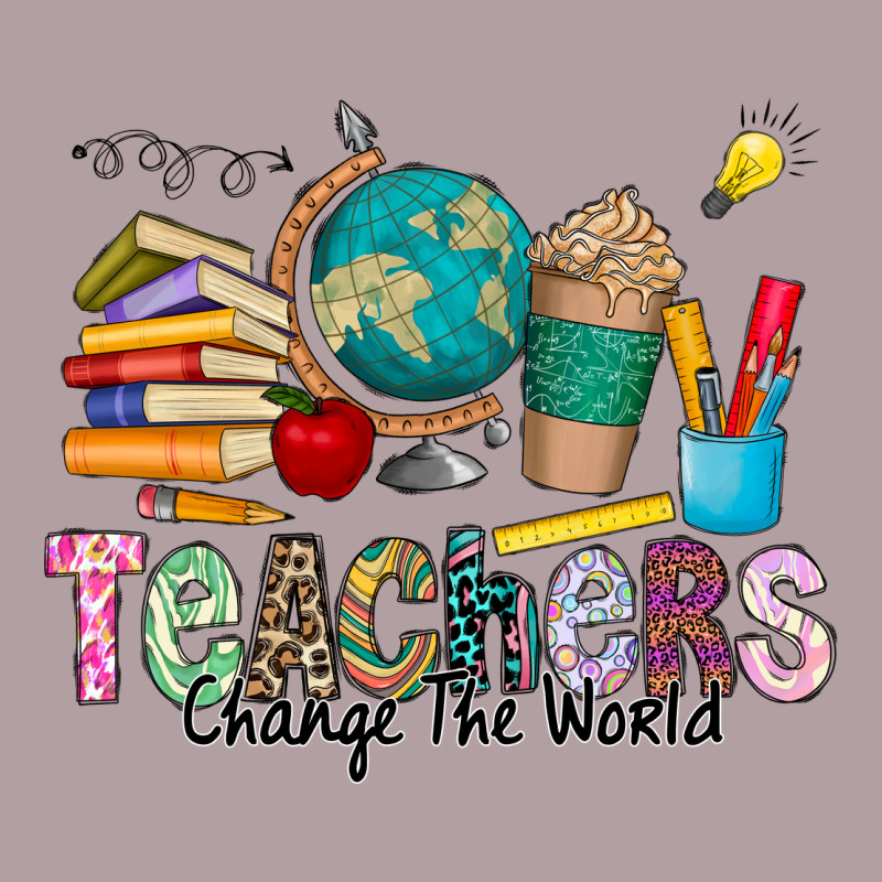 Teachers Change The World Vintage Hoodie by CowhideDigitalArt | Teevron