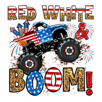 Red White Boom Monster Truck Premium Tee | Teevron