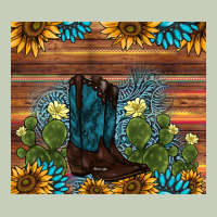 Boot Cactus Sunflower Gemstone Long Sleeve Tee | Teevron