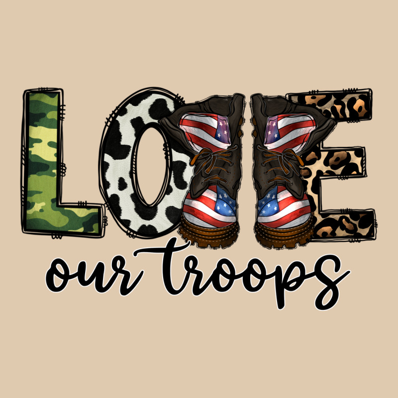 Love Our Troops Heavyweight Sweatshirt by CowhideDigitalArt | Teevron