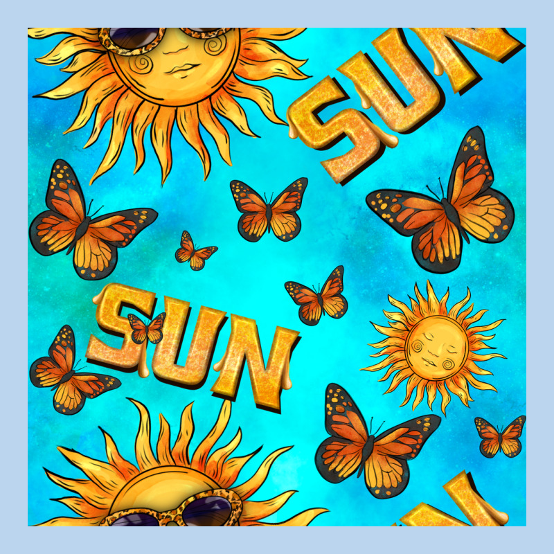 Sun With Butterfly Seamless Pattern Classic Tee by BundleAndBundleShop | Teevron