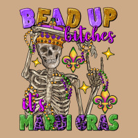 Bead Up Bitches It's Mardi Gras Skeleton Vintage Hoodie | Teevron