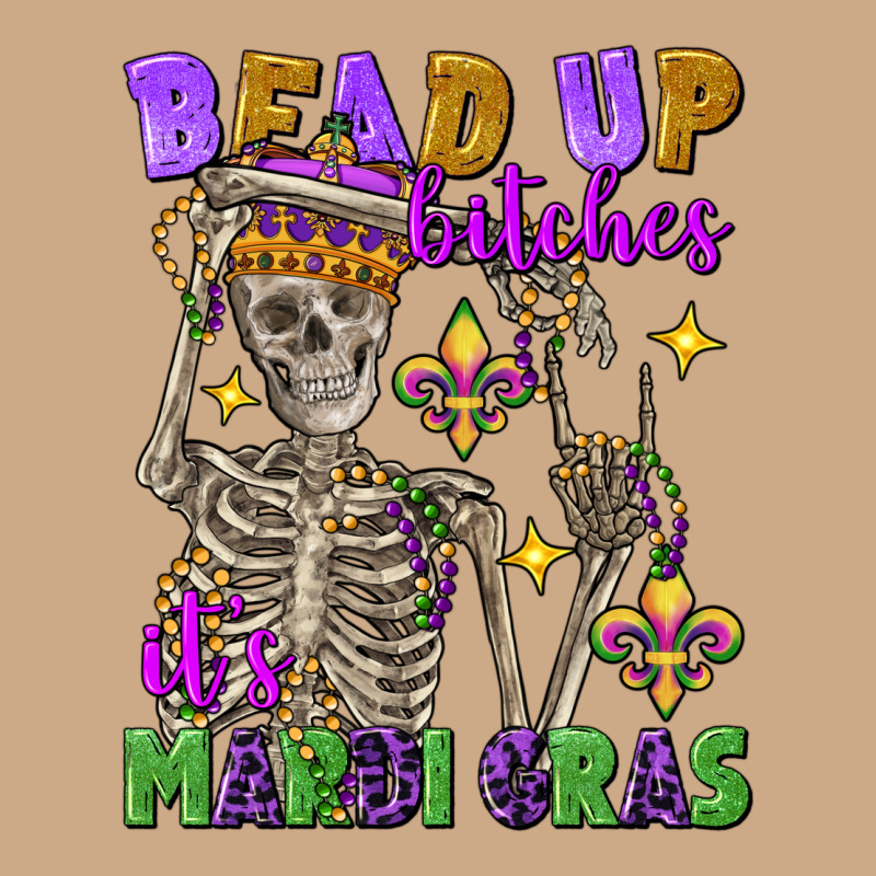 Bead Up Bitches It's Mardi Gras Skeleton Vintage Hoodie by FaDigitalArtStudio | Teevron
