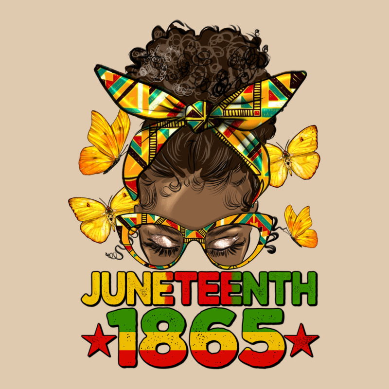Juneteenth 1865 Afro Bun Heavyweight Sweatshirt by HRA Design Shop | Teevron
