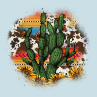 Cowhide Aztec Sunflowers Cactus Ladies Tee | Teevron
