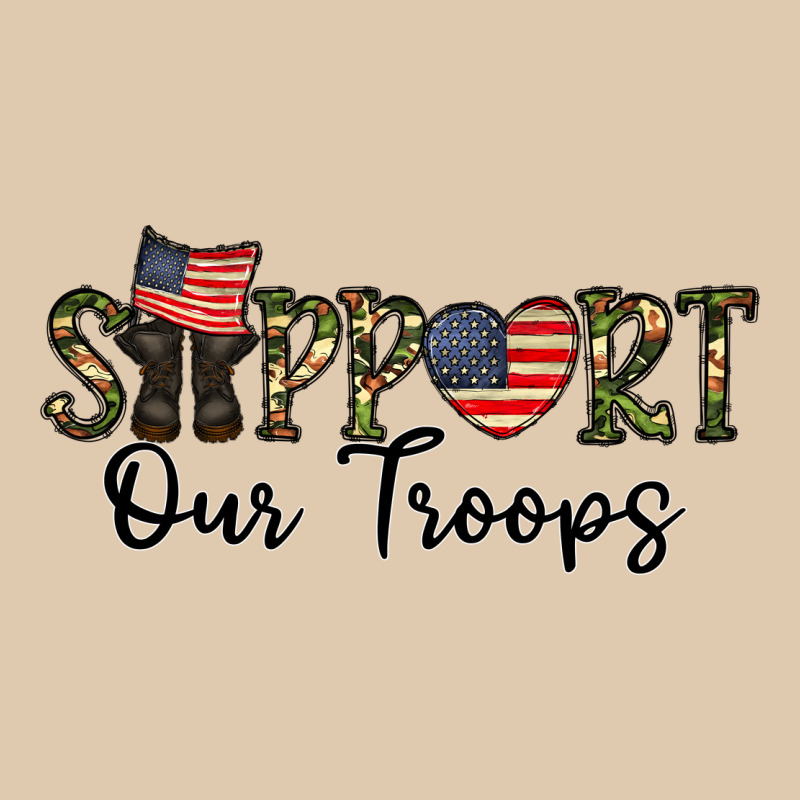 Support Our Troops Heavyweight Sweatshirt by CowhideDigitalArt | Teevron