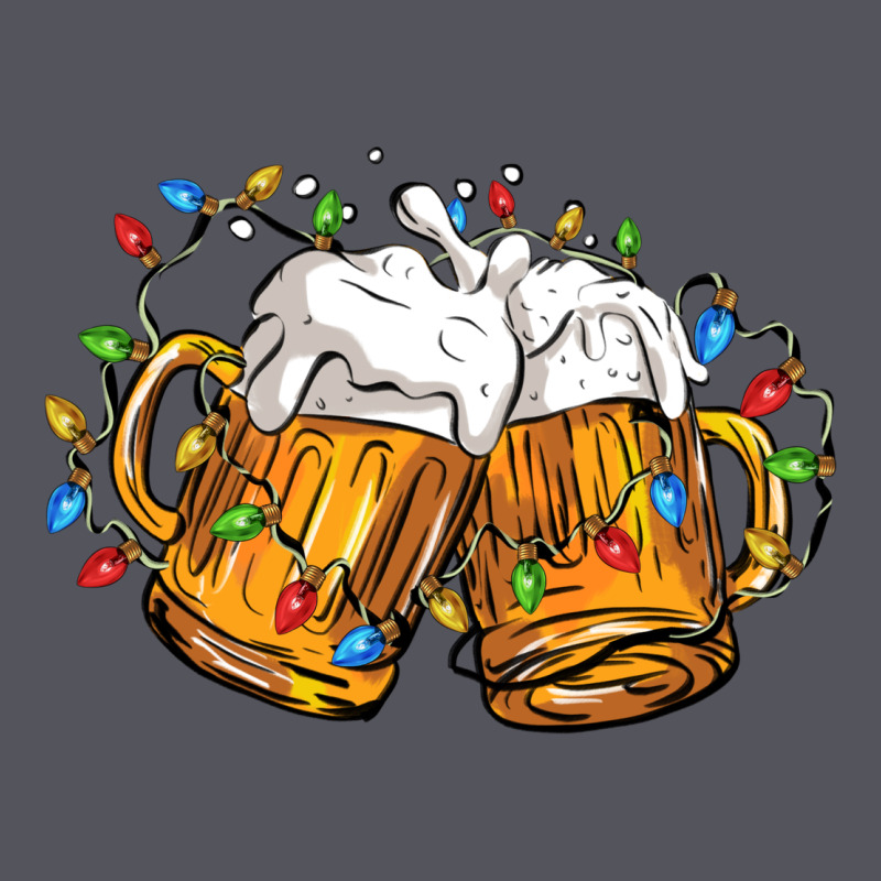 Beer With Christmas Lights Vintage Hoodie by FaDigitalArtStudio | Teevron