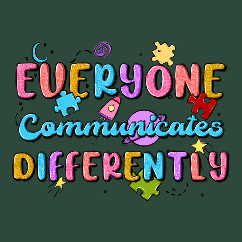 Everyone Communicates Differently Zipper Hoodie by MaliasSmallBusiness | Teevron