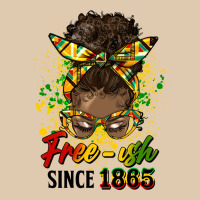 Free Ish Since 1865 Afro Messy Bun Heavyweight Sweatshirt | Teevron