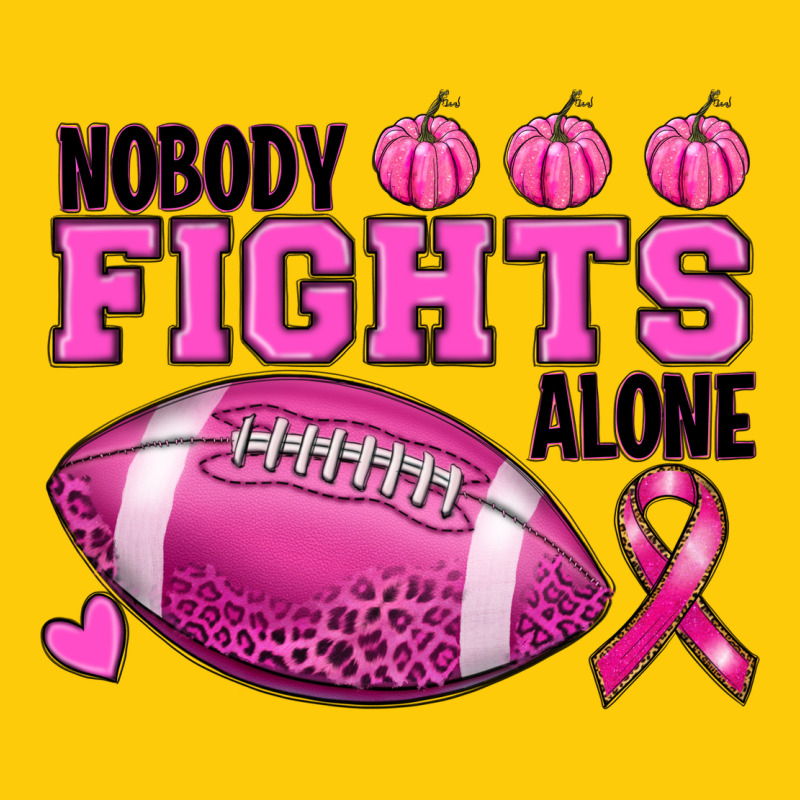 Nobody Fights Alone Breast Cancer Premium Hoodie by RanaPortraitStore | Teevron