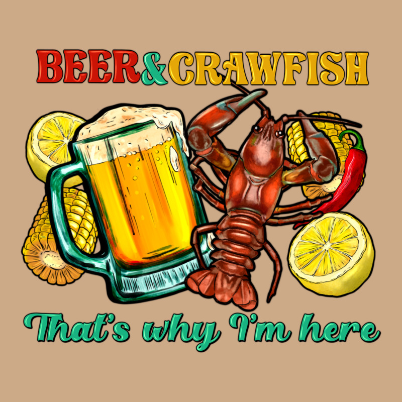 Beer&crawfish That's Why I'm Here Vintage Hoodie by FaDigitalArtStudio | Teevron