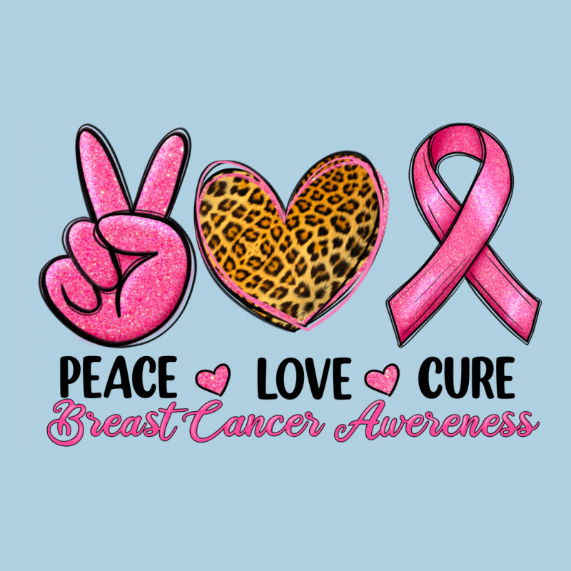 Peace Love Cure Breast Cancer Premium Hoodie by RanaPortraitStore | Teevron