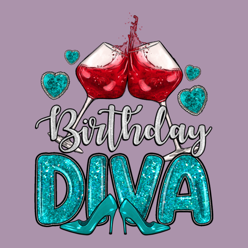 Birthday Diva Turquoise Heavyweight Hoodie by MaliasSmallBusiness | Teevron
