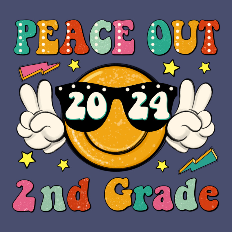 Peace Out 2024 2nd Grade Vintage Tee by JahusDesignShop | Teevron