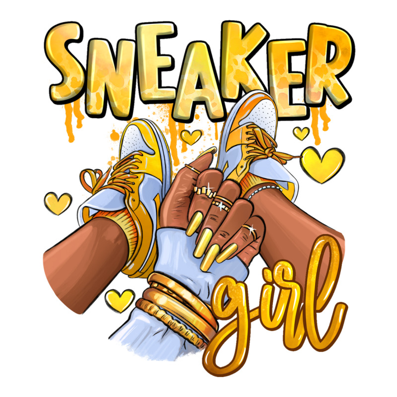 Yellow Sneaker Girl Afro Woman Premium Tee by RanaPortraitStore | Teevron