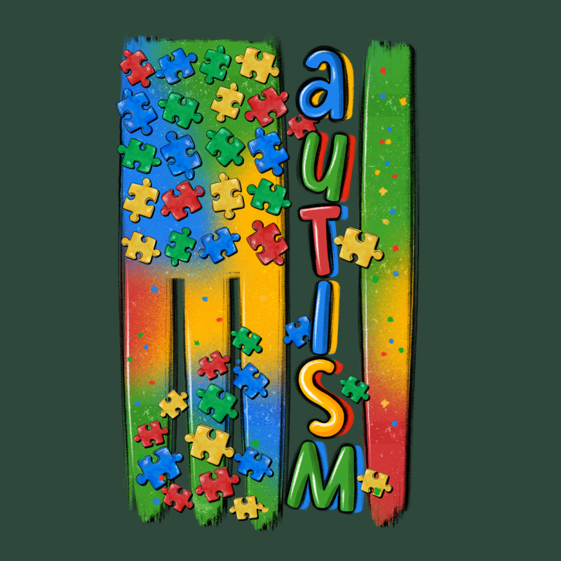 Autism American Flag Zipper Hoodie by MaliasSmallBusiness | Teevron