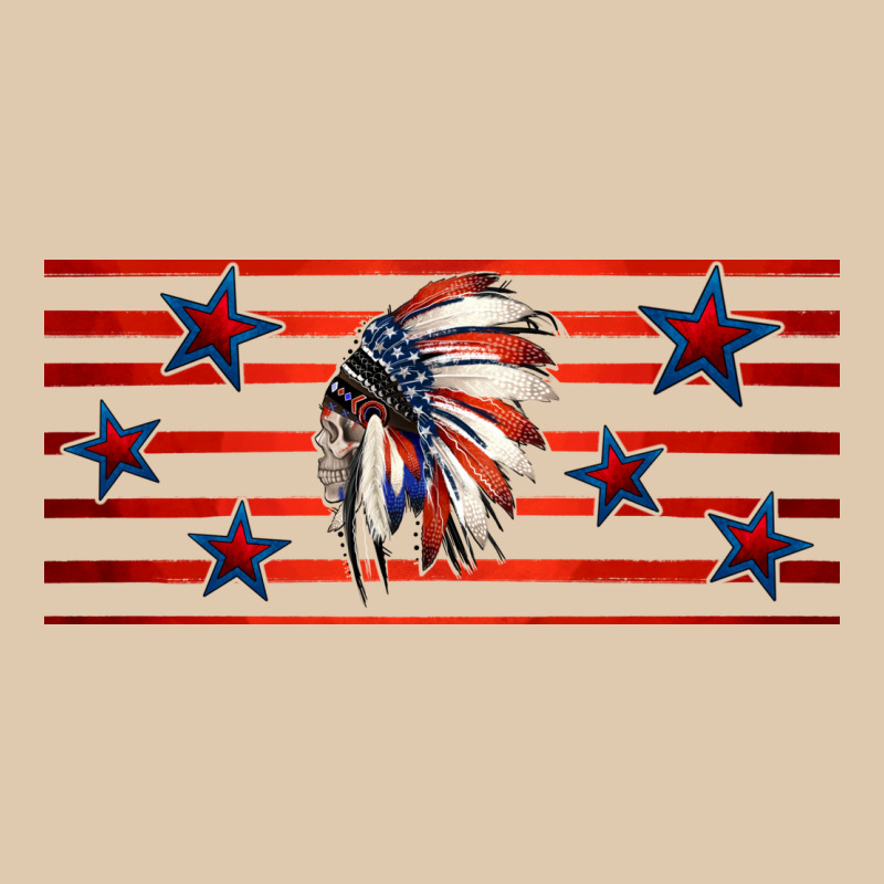Patriotic Native American Headdress 16oz Libbey Cup Heavyweight Sweatshirt by HRA Design Shop | Teevron