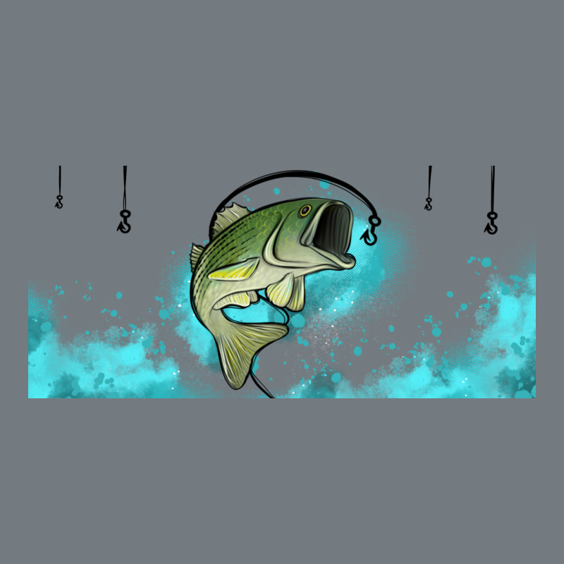 Jumping Bass Fishing 16oz Libbey Cup Heavyweight Sweatshirt by HRA Design Shop | Teevron