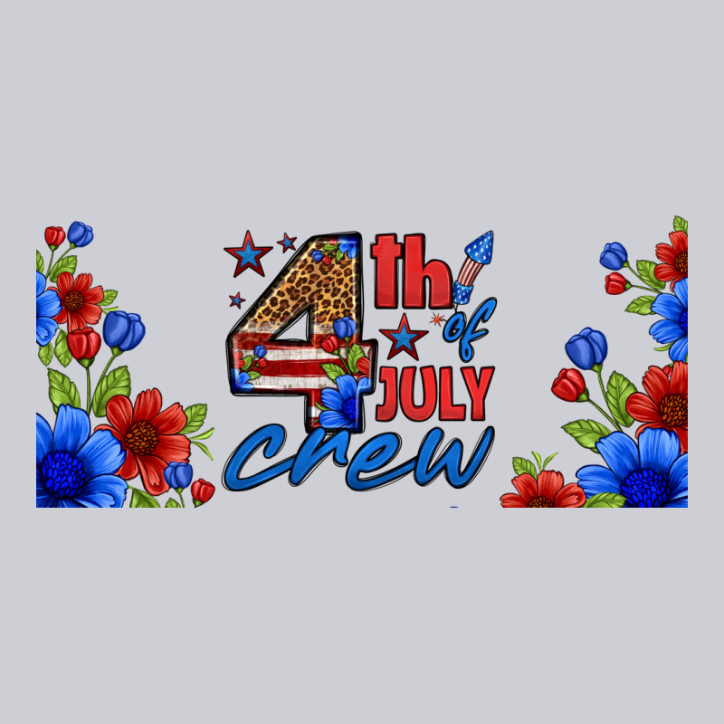 Floral 4th Of July Crew 16oz Libbey Cup Heavyweight Sweatshirt by HRA Design Shop | Teevron