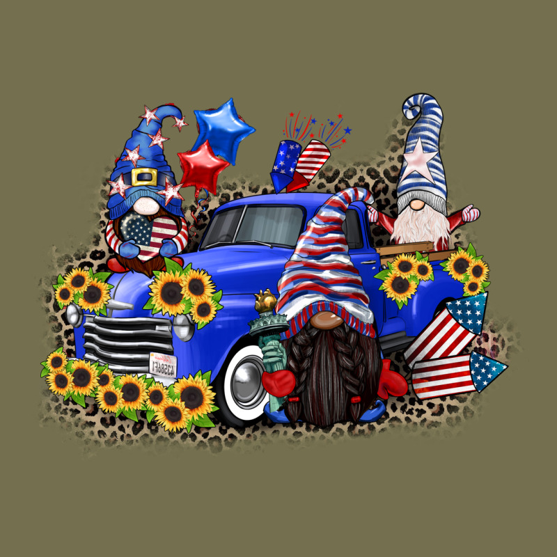 4th Of July Gnomes With Truck Vintage Hoodie by CowGirlArtShop | Teevron