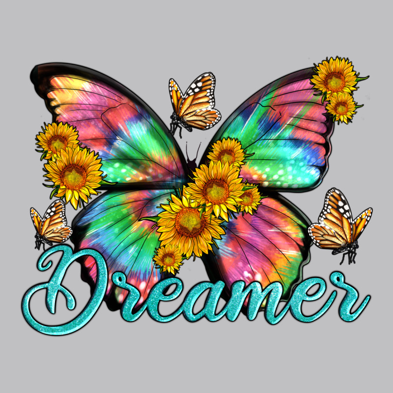 Dreamer With Butterfly And Sunflowers Long Sleeve Tee by Artiststas | Teevron