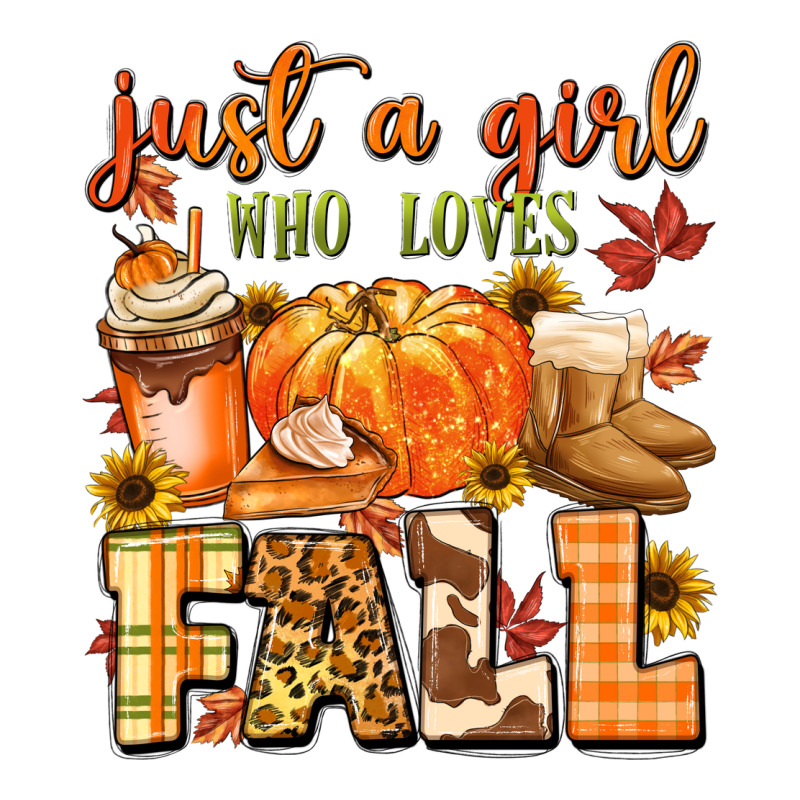 Just A Girl Who Loves Fall Heavyweight Hoodie by MaliasSmallBusiness | Teevron