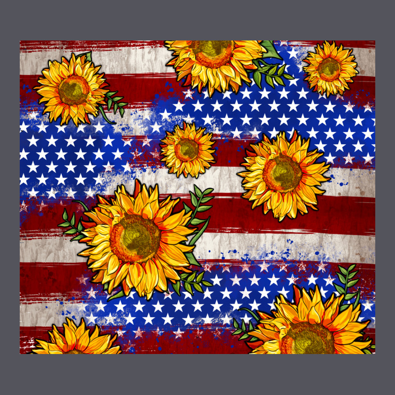 4th Of July Usa Flag Sunflower 20oz Tumbler Vintage Hoodie by Neo Western | Teevron