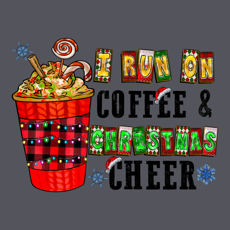 I Run On Coffee & Christmas Cheer Vintage Hoodie by CowhideDigitalArt | Teevron
