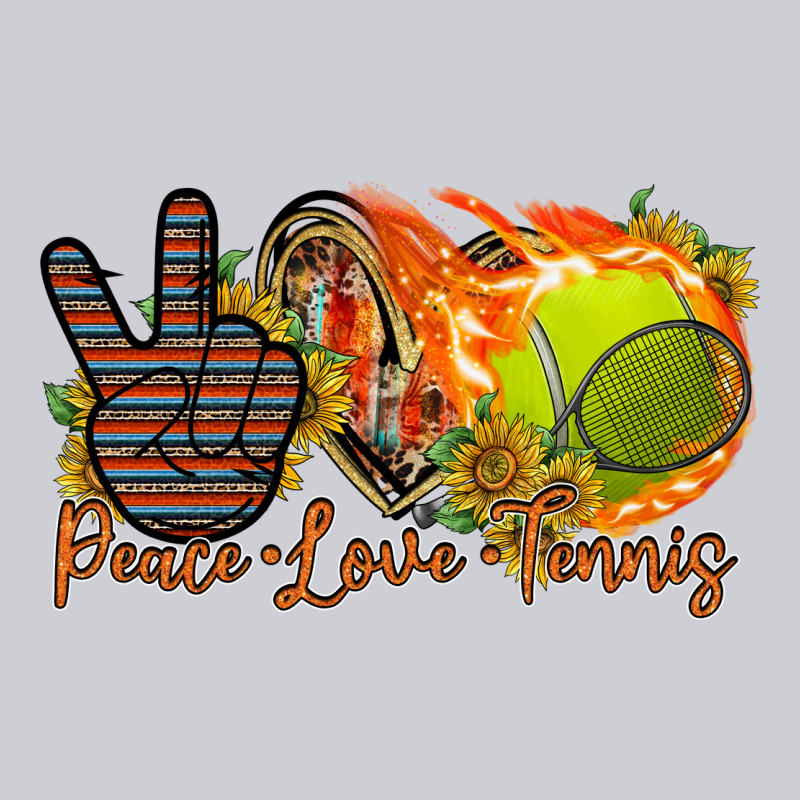 Peace Love Tennis Heavyweight Sweatshirt by RacoonDesign | Teevron